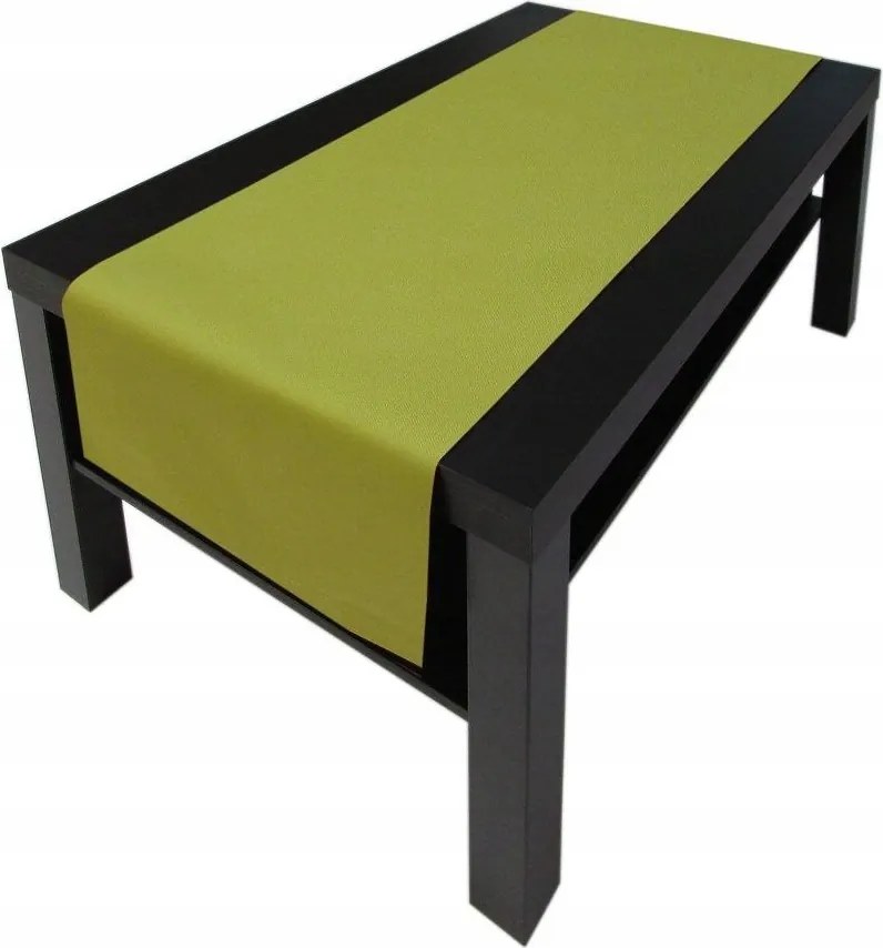 Dekorációs futópad 40x140 Natura sima olíva-mustársárga