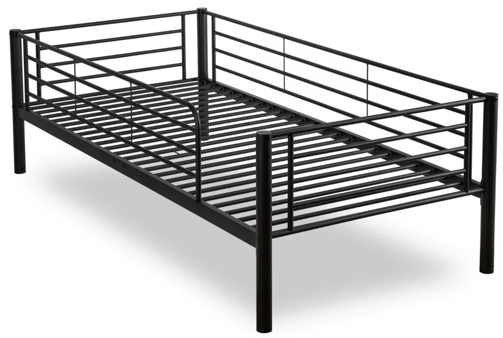 Emeletes Fém Ágykeret Fekete Színben. 90x200 cm RODEZ