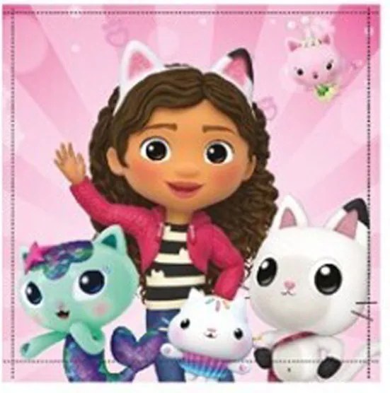 Gabi babaháza Cat World kéztörlő, arctörlő, törölköző 30x30cm