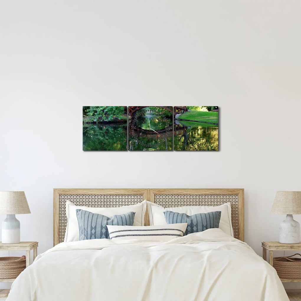 A folyó képe (órával) (90x30 cm)
