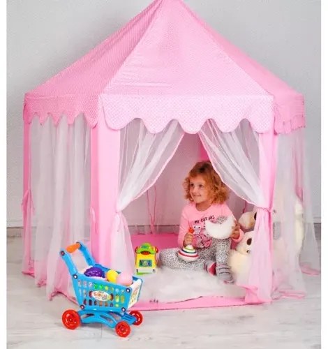 KRUZZEL Gyerek sátor palota - Rózsaszín