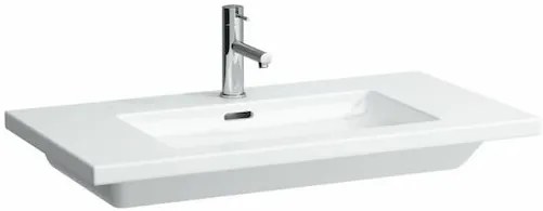 Mosdó bútorba Laufen Living Square 90x48 cm fehér színben fényes felülettel középső nyílással 1643.3.000.104.1