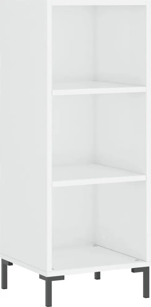 vidaXL magasfényű fehér szerelt fa tálalószekrény 34,5 x 32,5 x 90 cm