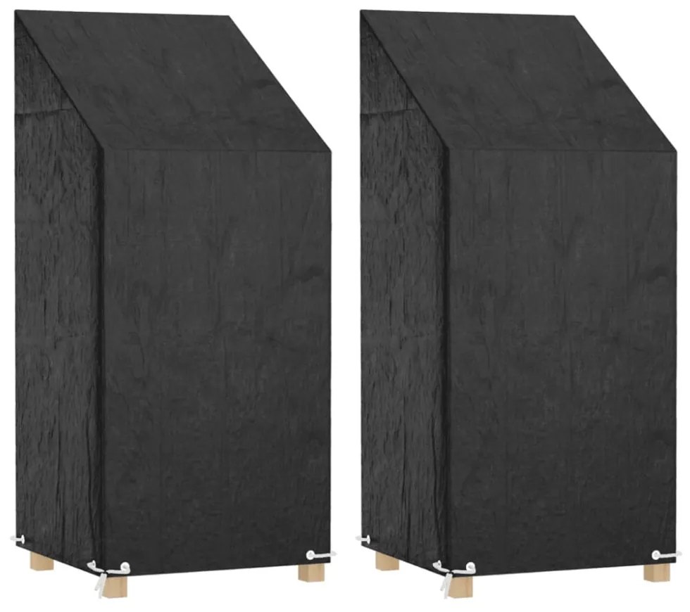 2 db polietilén kerti székhuzat 8 fűzőlyukkal 65x65x110/150 cm