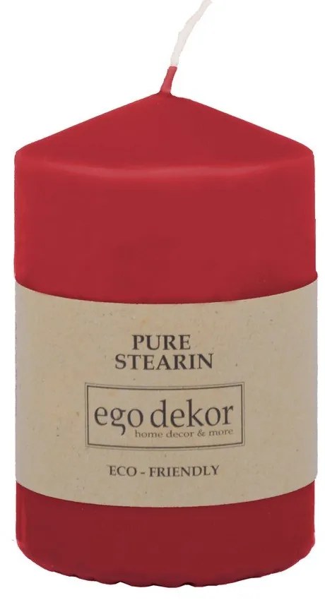 Top piros gyertya, égési idő 25 óra - Rustic candles by Ego dekor