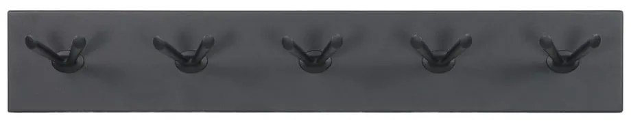 Fekete fém fali fogas 74,5 cm Pull – Spinder Design