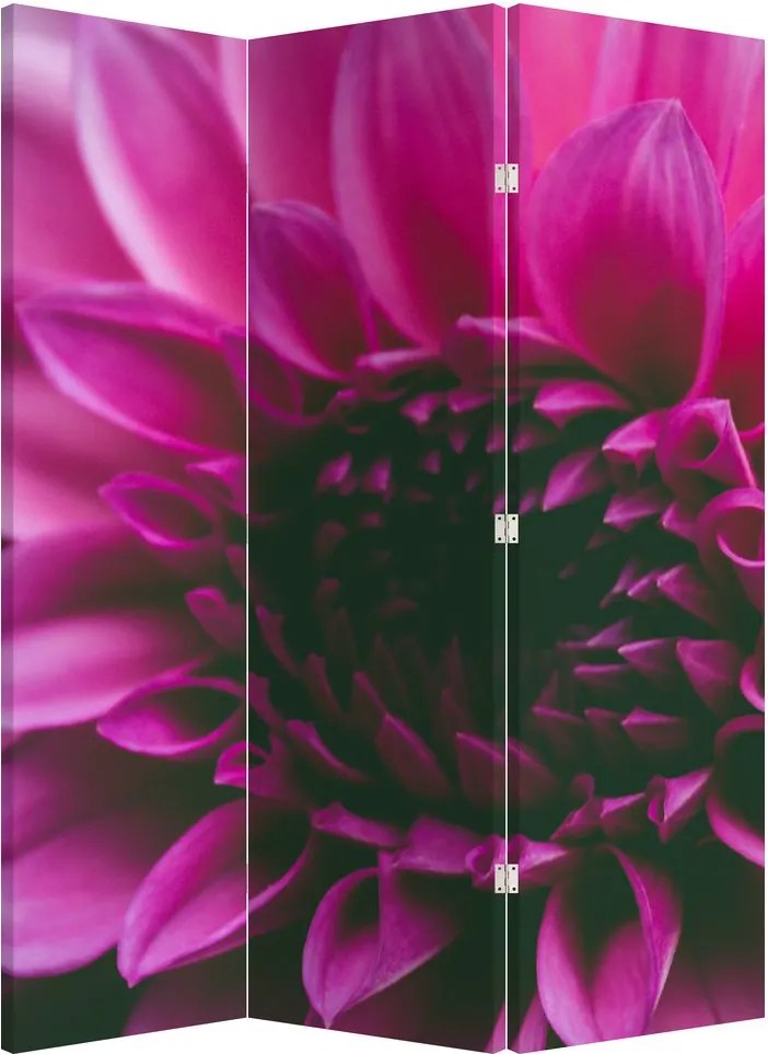 Paraván - Rózsaszín virág (126x170 cm)