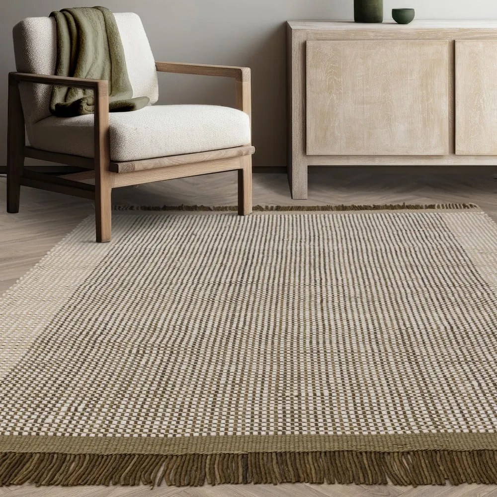 Világosbarna kézi szövésű gyapjú szőnyeg 200x290 cm Avalon – Asiatic Carpets