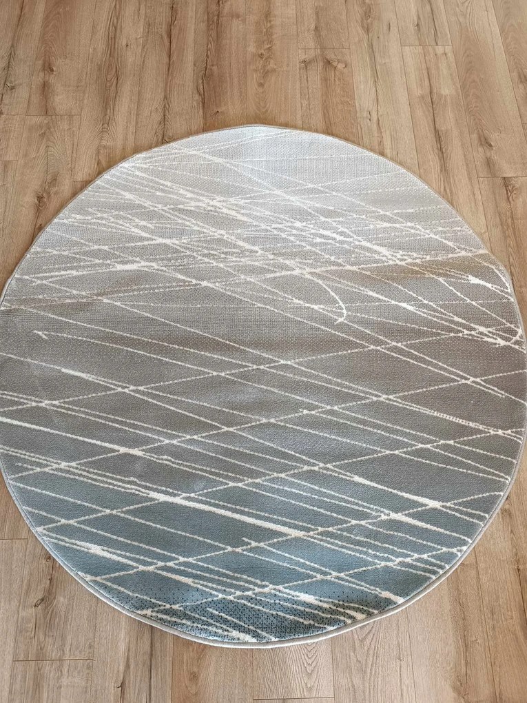 Modern szőnyeg puha szőrrel kerek 160cm