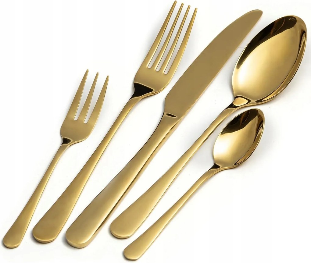 Arany Evőeszköz Készlet Evőeszköz 6 db-os 30 db-os