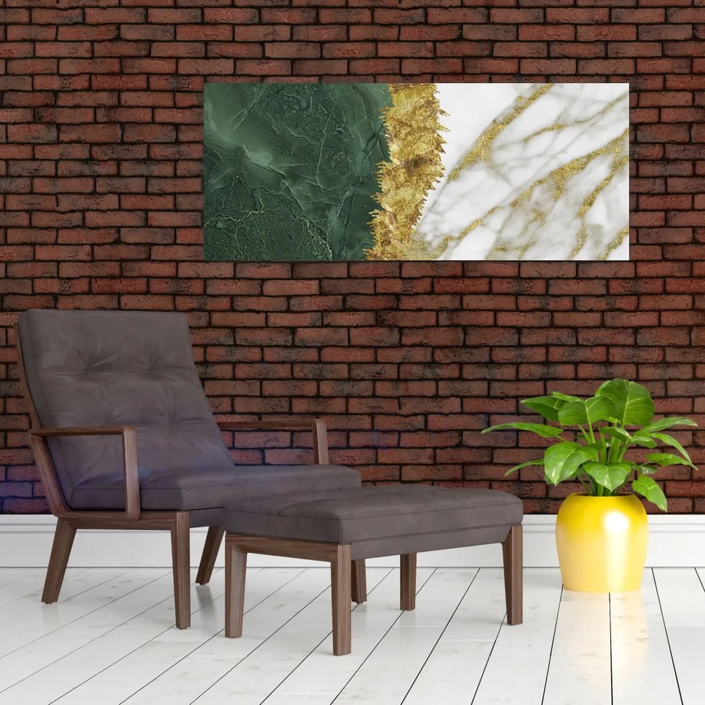 Kép - Zöld márvány N⁰1 (120x50 cm)