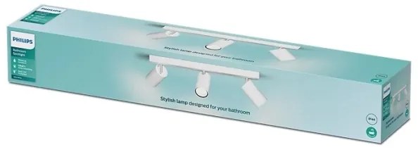 Philips - Fürdőszobai spotlámpa IDRIS 3xGU10/5W/230V IP44 fehér
