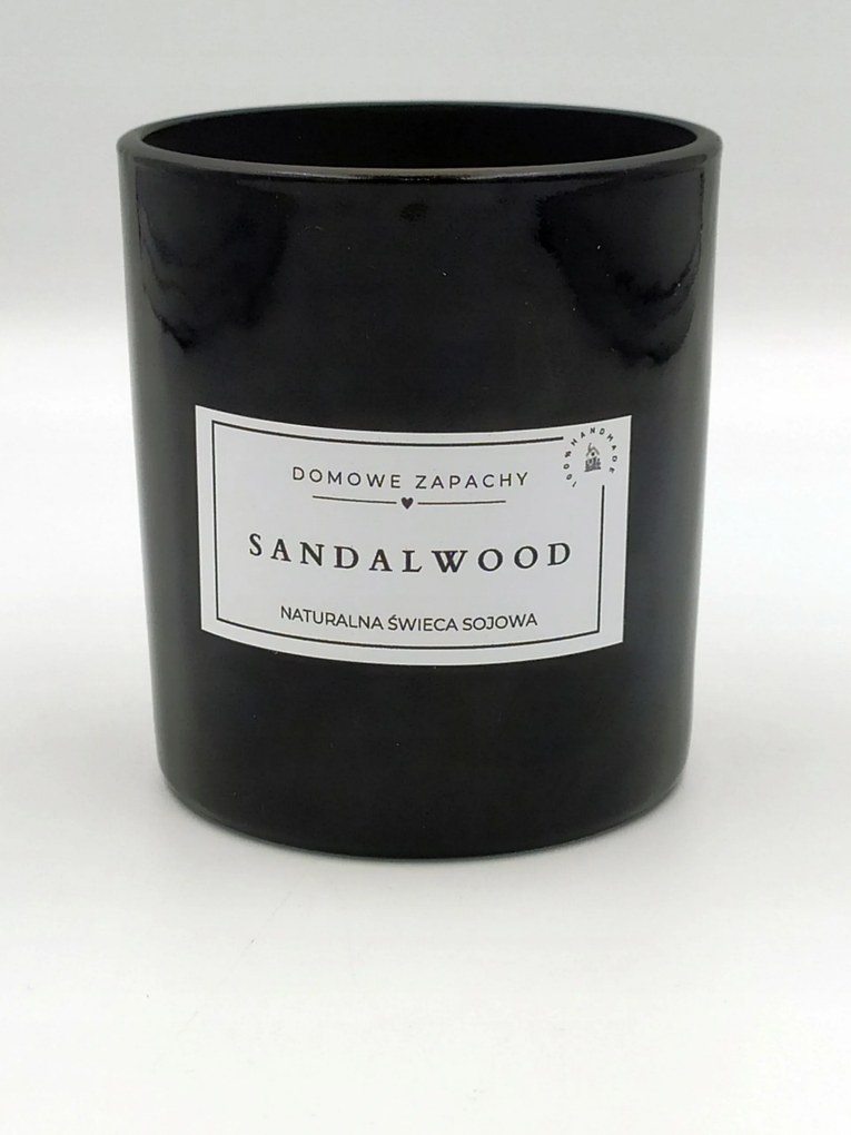 Szójagyertya Illatos Szantálfa 300 ml Természetes Kézzel Készített