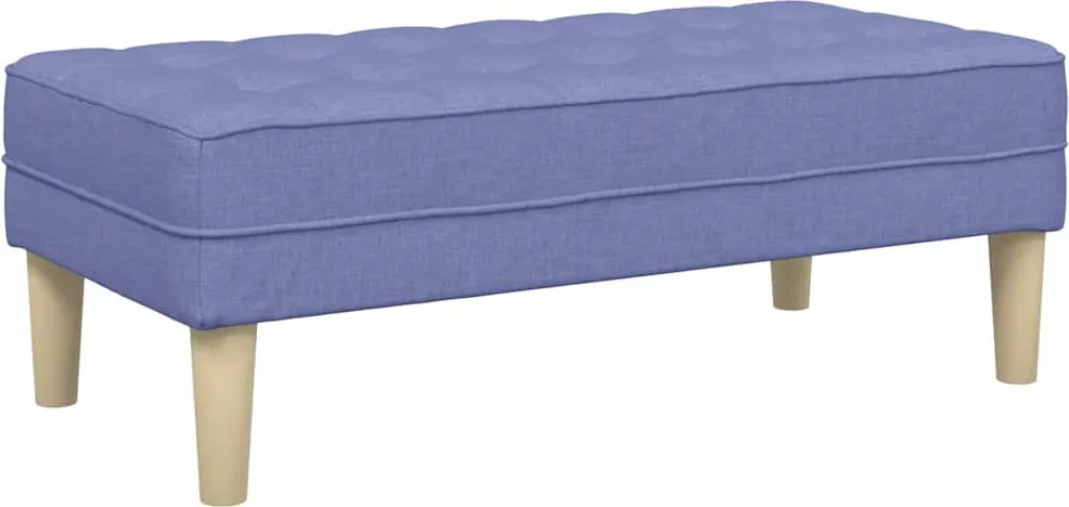 vidaXL pad párnával Farmerkék 113 x 57 x 39 cm szövet