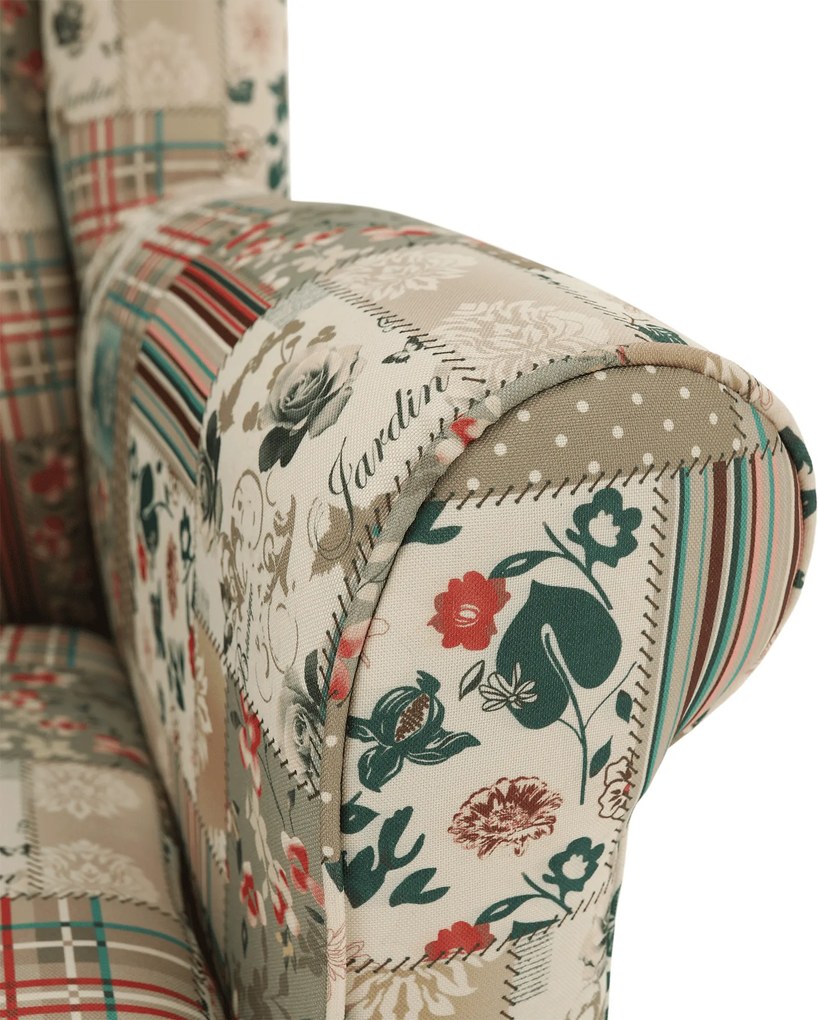Füles fotel, szövet patchwork viorica 1, CHARLOT