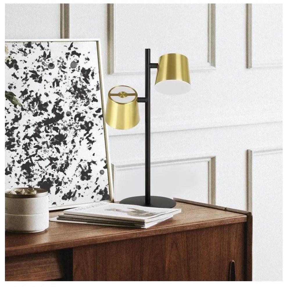 Eglo 39986 - LED Asztali lámpa ALTAMIRA 2xGU10/4,6W/230V 3000K arany