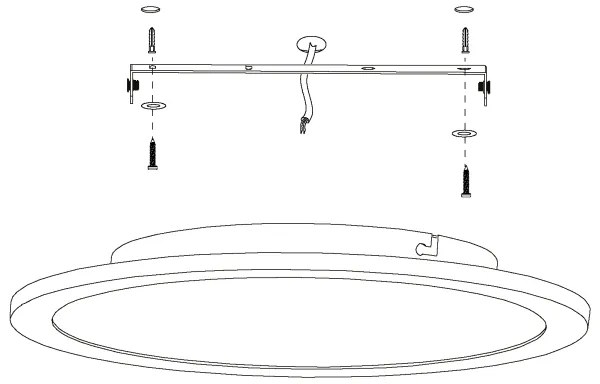 Eglo 98208 - SARSINA-A LED 19,5W 230V dimmelhető mennyezeti lámpa + távirányító
