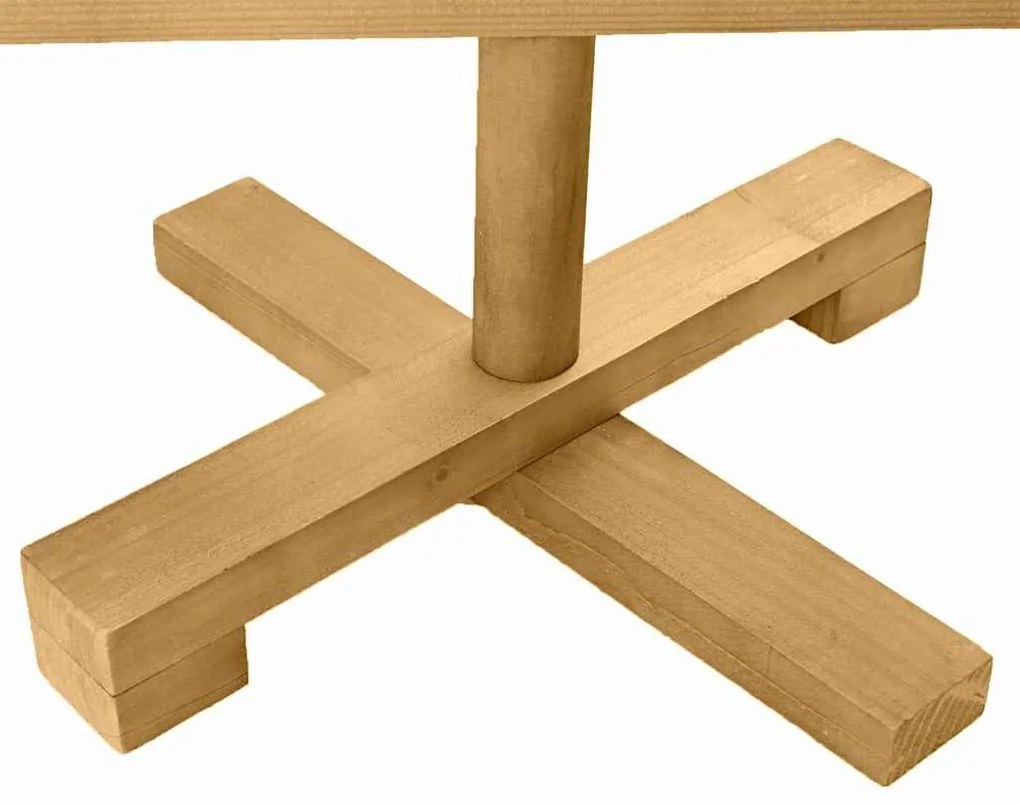 Fából készült Karácsonyfa állvánnyal Barna 60 cm Tömör fenyőfa