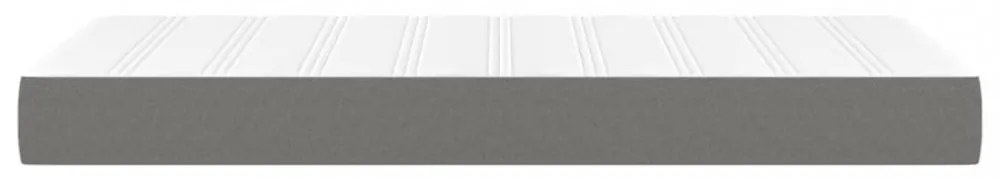 sötétszürke szövet zsebrugós ágymatrac 80 x 200 x 20 cm