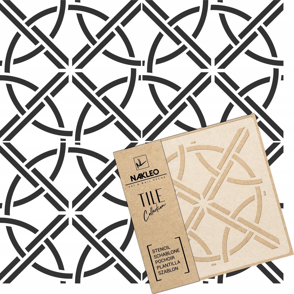 Festősablon Csempe Csempék Többször felhasználható 15x15cm Geometrikus Tarragona