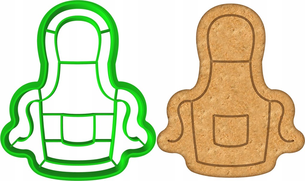 Forma Lyukasztó Mézeskalács kiszúró Anyák Napja Kötény 8cm