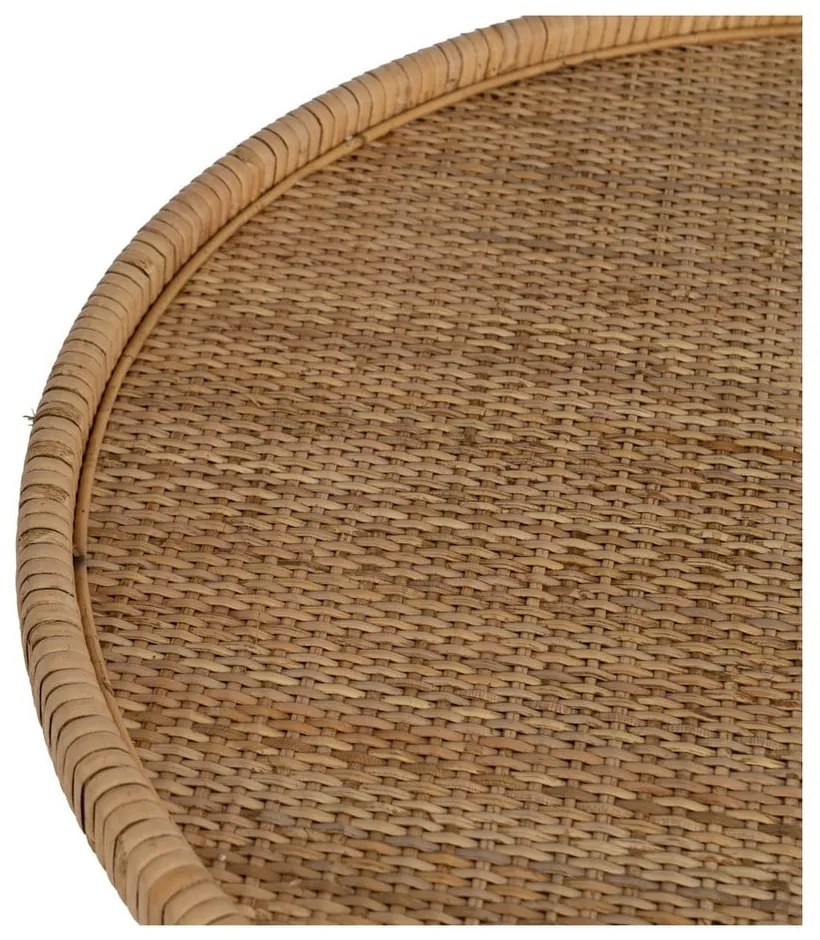 Rattan kerek tárolóasztal ø 60 cm – Ixia