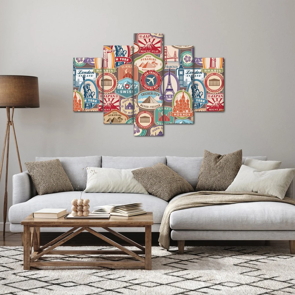 Egy utazó képe (150x105 cm)