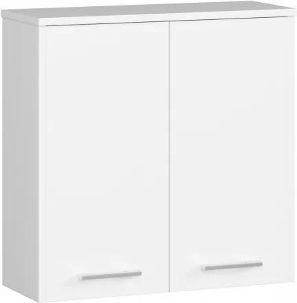 Narsa FIN W60 2D fürdőszoba szekrény, fehér színben