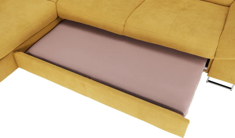 Sarokülőgarnitúra, mustár, balos, FABIA