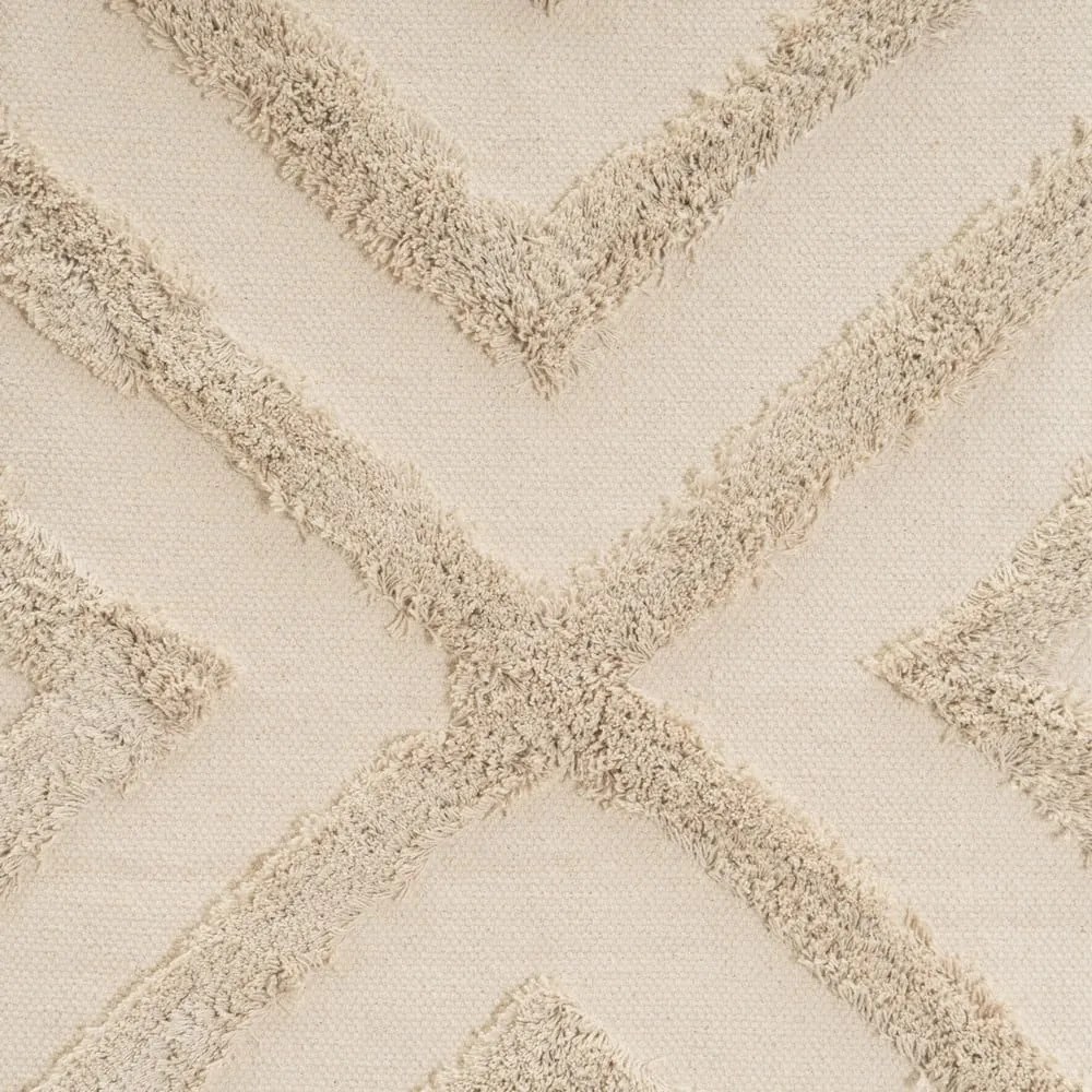 Krémszínű mosható pamut szőnyeg 50x80 cm – Casa Selección