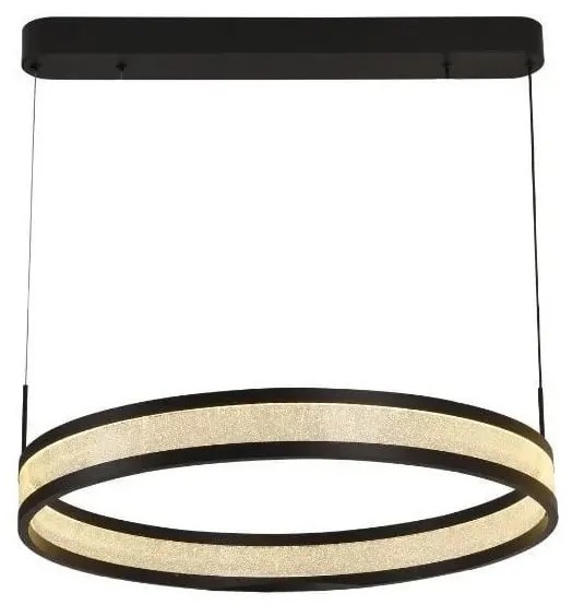 LED dimmelhető csillár zsinóron LED/45W/230V fekete + távirányítás