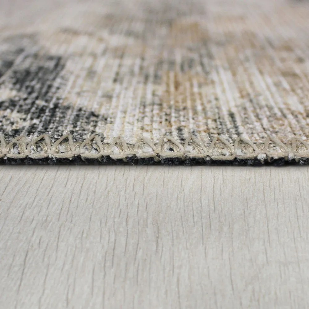 Szürkésbézs mosható szőnyeg 152x230 cm Lila Abstract – Flair Rugs