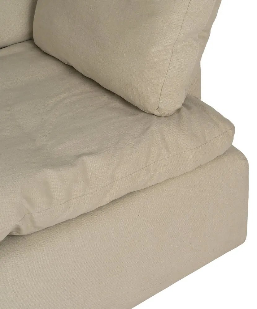 Bézs len kanapé 212 cm – Ixia