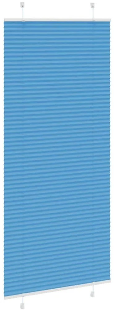 pliszírozott redőny kék 90x200 cm szövetszélesség 89,4 cm