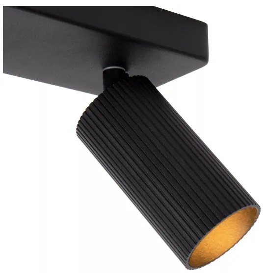 Lucide 09939/02/30 - CLUBS mennyezeti spotlámpa 2xGU10/40W/230V fekete