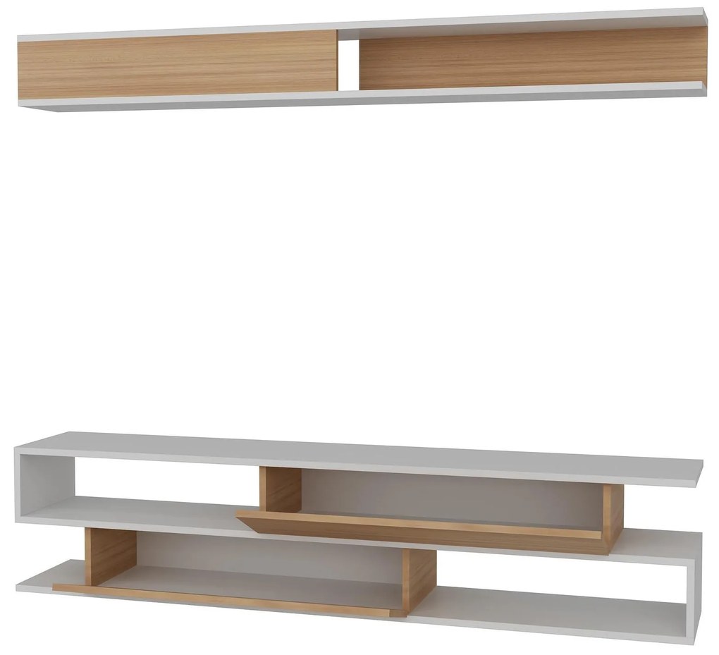 Nappali fal Simpsonic (teak + fehér) . 1102577