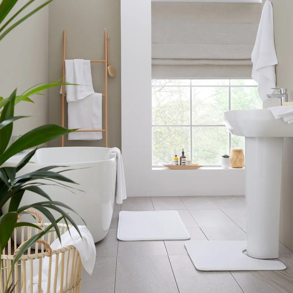 Fehér frottír pamut fürdőlepedő 70x120 cm Anti-Bacterial – Catherine Lansfield