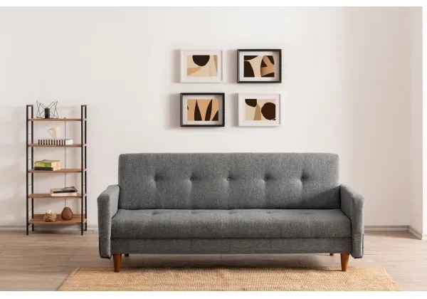 Kétszemélyes kanapé NARA – világosszürke