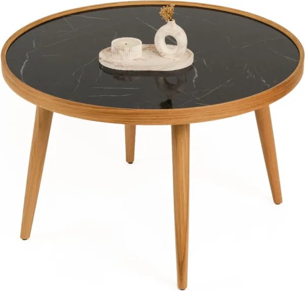 Polen 80 - Oak, Black Marble
