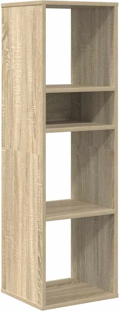 vidaXL sonoma színű szerelt fa könyvszekrény 34x31x112 cm
