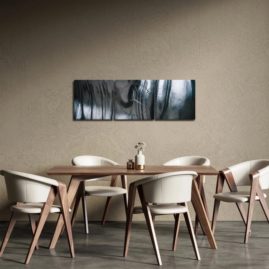 Kép - Acél arc (órával) (90x30 cm)