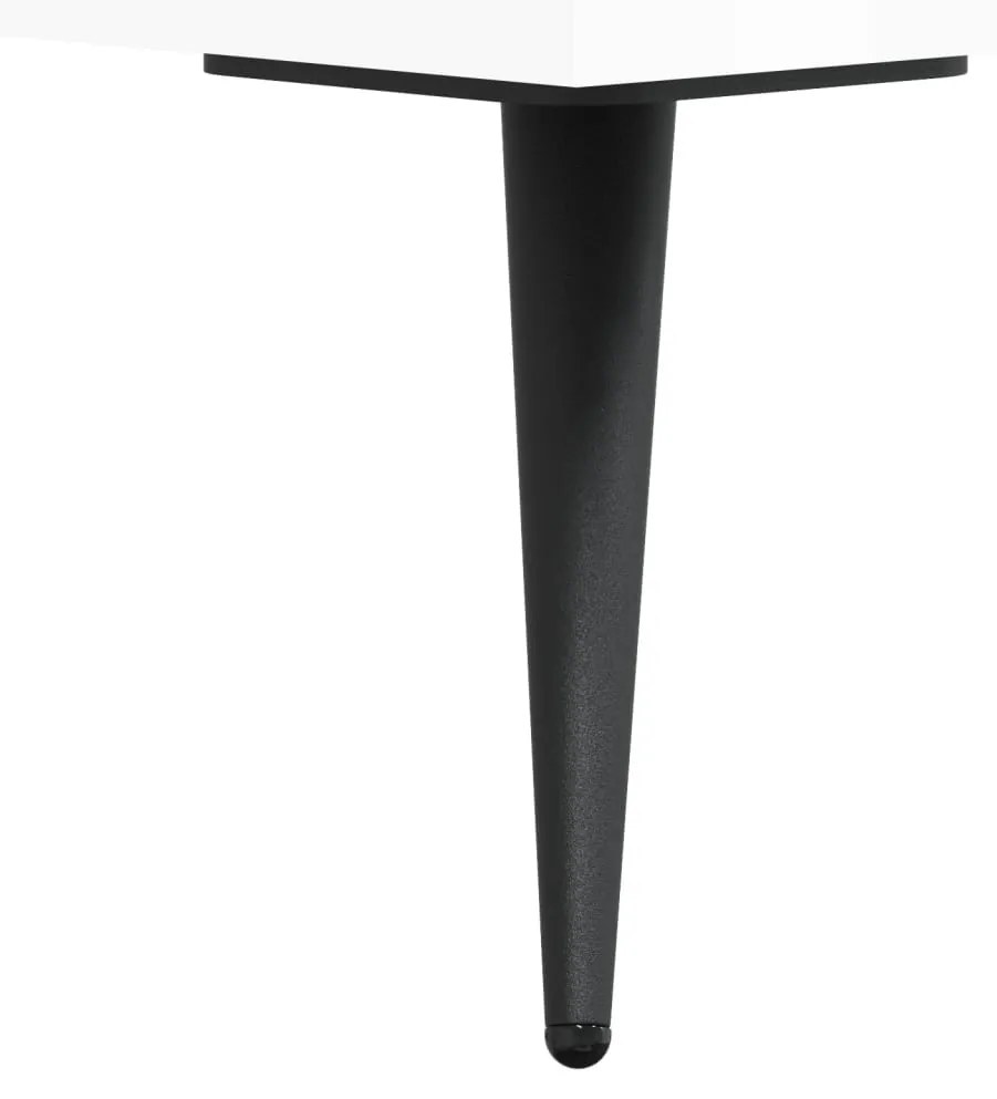magasfényű fehér szerelt fa polcos szekrény 34,5 x 32,5 x 90 cm
