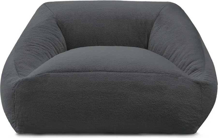 Sötétszürke műszőrme babzsákfotel Lilibet – Bobochic Paris