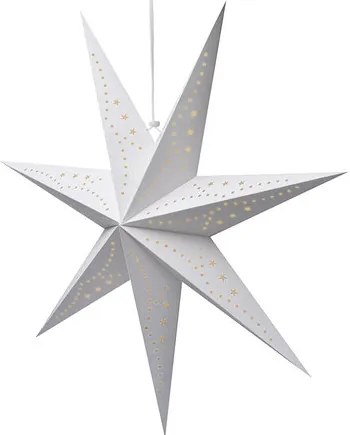 Solight LED függő karácsonyi csillag, 60 cm, 20x LED, időzítő, 2x AA