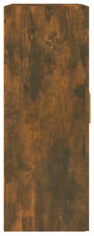 füstös tölgy színű szerelt fa faliszekrény 69,5 x 32,5 x 90 cm