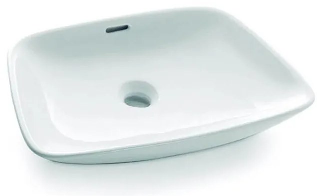 Bathco 0091 - ANABEL ráépíthető mosdó 50x36 cm porcelán/fehér