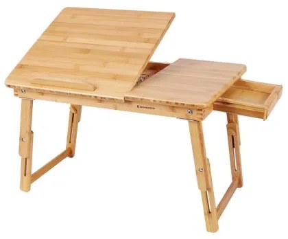 Állítható, ágyra helyezhető laptopasztal LAT, barna