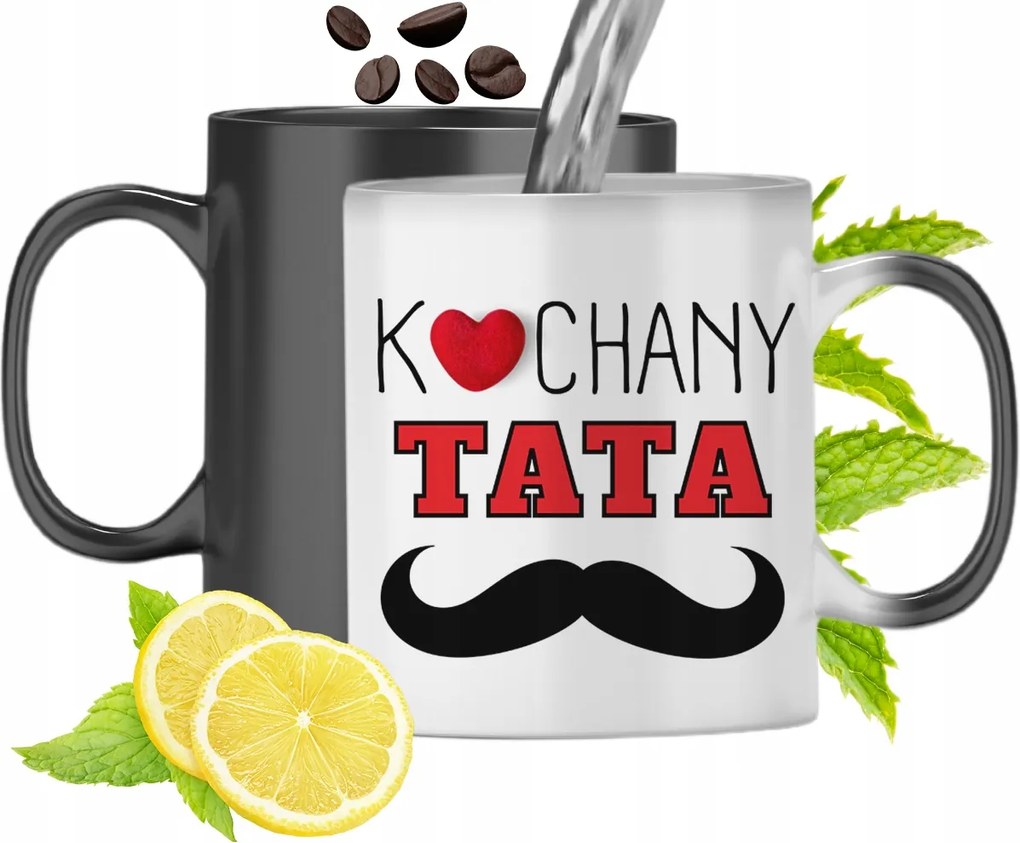 Mágikus Bögre Apukáknak Színváltós Nyomtatott Fotóval