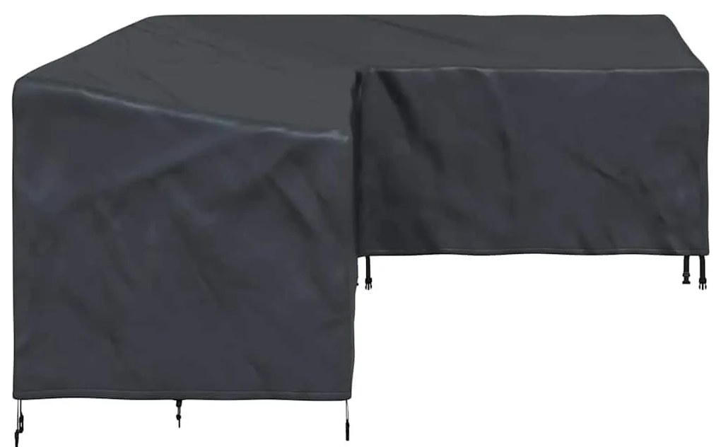 Kültéri bútorhuzat Fekete 250 x 180 x 80 cm 420D Oxford Szövet