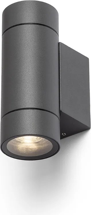 RENDL MIZZI NEW II fali lámpa antracit 230V LED GU10 2x8W IP65